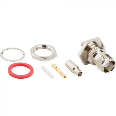 Amphenol RF, jack Bulkhead TNC Connector, Crimp Termination, Straight Body