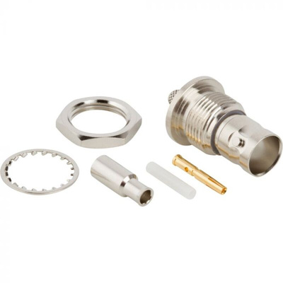 Amphenol RF, jack Bulkhead BNC Connector, Crimp Termination, Straight Body