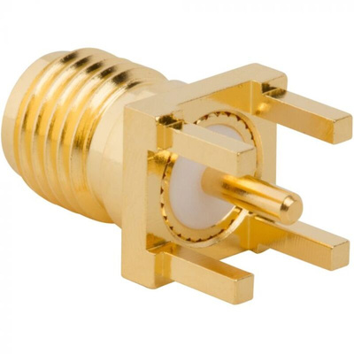 Amphenol RF, jack Through Hole RP-SMA, PCB Termination, Straight Body