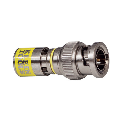 Klein Tools Cable Mount BNC Connector, Crimp Termination, Straight Body