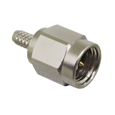 TE Connectivity, jack PCB Mount SMA Connector, Crimp Termination, Straight Body