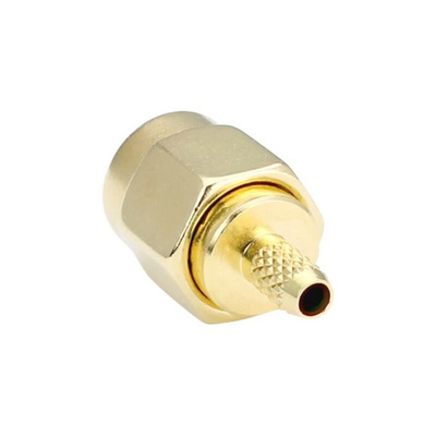 TE Connectivity, jack PCB Mount SMA Connector, Crimp Termination, Straight Body
