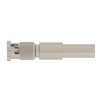 TE Connectivity 2446052 Series Plug Cable Mount BNC Connector, Crimp Termination, Straight Body