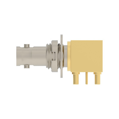TE Connectivity 2446154 Series, jack Panel Mount BNC Connector, PCB Termination, Straight Body