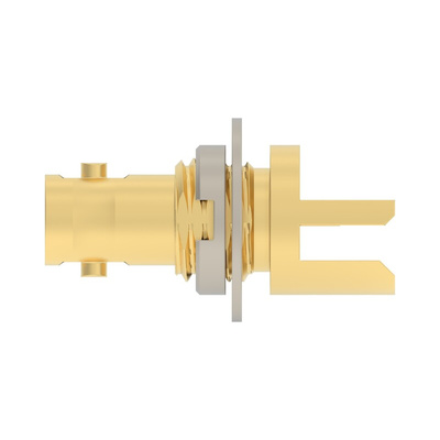 TE Connectivity 2446156 Series, jack Panel Mount BNC Connector, PCB Termination, Straight Body