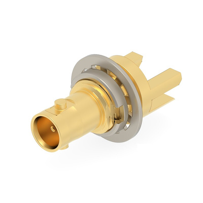 TE Connectivity 2446156 Series, jack Panel Mount BNC Connector, PCB Termination, Straight Body