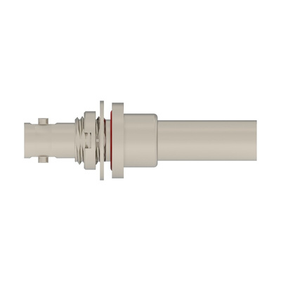 TE Connectivity 2446193 Series, jack Panel Mount BNC Connector, Crimp Termination, Straight Body