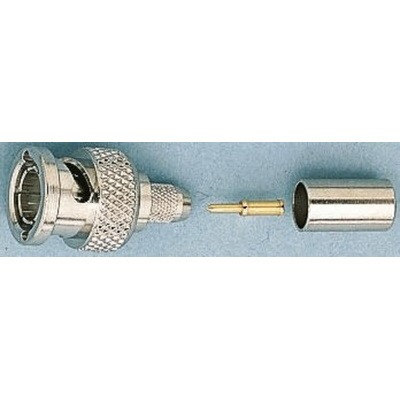 Telegartner, Plug Cable Mount BNC Connector, 50Ω, Crimp Termination, Straight Body