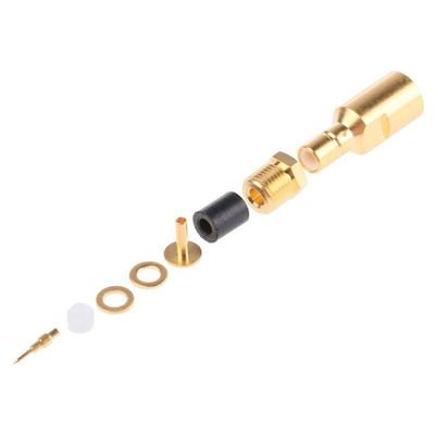 Radiall, jack Cable Mount SMB Connector, 50Ω, Clamp Termination, Straight Body