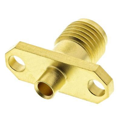 Radiall, jack Flange Mount SMA Connector, 50Ω, Solder Termination, Straight Body