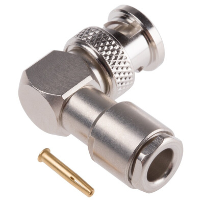 Radiall, Plug Cable Mount BNC Connector, 75Ω, Clamp Termination, Right Angle Body