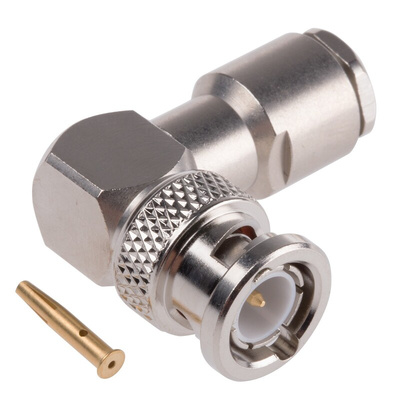Radiall, Plug Cable Mount BNC Connector, 75Ω, Clamp Termination, Right Angle Body