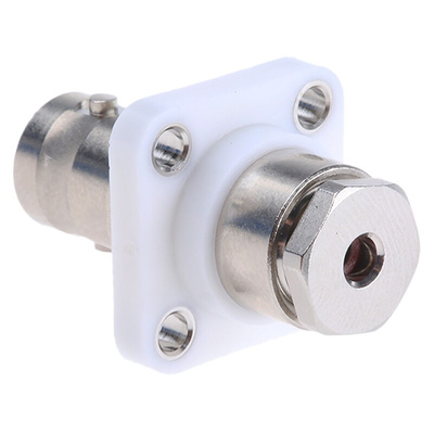 Radiall, jack Flange Mount BNC Connector, 50Ω, Clamp Termination, Straight Body