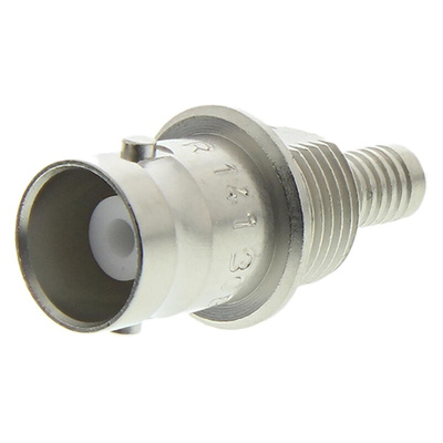 Radiall, jack Panel Mount BNC Connector, 50Ω, Crimp Termination, Straight Body