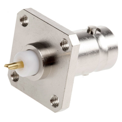 Radiall, jack Flange Mount BNC Connector, 75Ω, Solder Termination, Straight Body