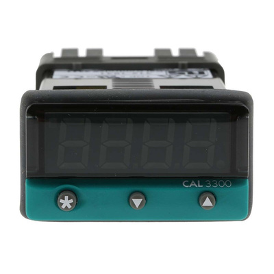 CAL 3300 PID Temperature Controller, 48 x 24 (1/32 DIN)mm, 2 Output Relay, 100 V ac, 240 V ac Supply Voltage