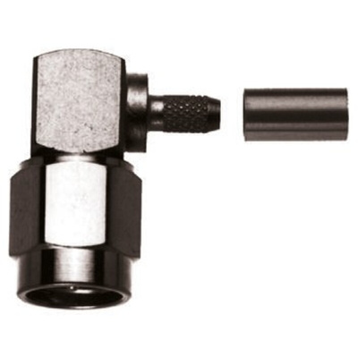 Telegartner, Plug Cable Mount SMA Connector, 50Ω, Crimp Termination, Right Angle Body