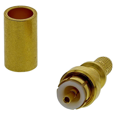 Huber+Suhner, Plug Cable Mount MMBX Connector, 50Ω, Crimp Termination, Straight Body