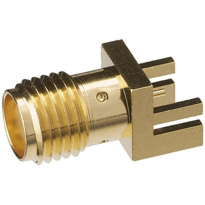 Yuetsu, jack Edge Mount SMA Connector, Solder Termination, Straight Body