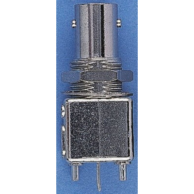 Amphenol, jack PCB Mount BNC Connector, 50Ω, Through Hole Termination, Straight Body