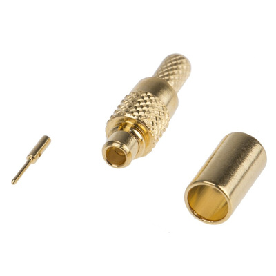 Amphenol RF, Plug Cable Mount MMCX Connector, 50Ω, Crimp Termination, Straight Body