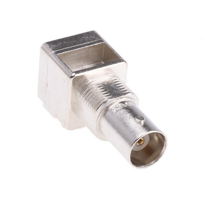 TE Connectivity, jack PCB Mount BNC Connector, 50Ω, Through Hole Termination, Right Angle Body