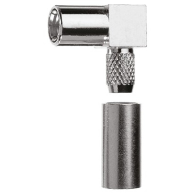 Telegartner, jack Cable Mount SMB Connector, 50Ω, Crimp Termination, Right Angle Body