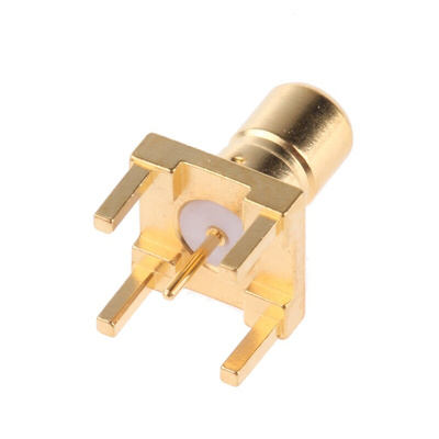TE Connectivity, jack Through Hole SMB Connector, 75Ω, Solder Termination, Straight Body
