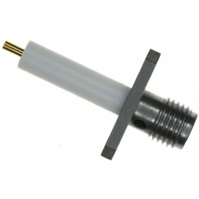 TE Connectivity, jack Flange Mount SMA Connector, 50Ω, Solder Termination, Straight Body