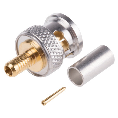 Radiall, Plug Cable Mount BNC Connector, 75Ω, Crimp Termination, Straight Body