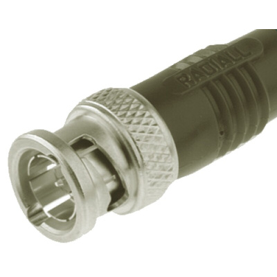 Radiall, Plug Cable Mount BNC Connector, 75Ω, Crimp Termination, Straight Body