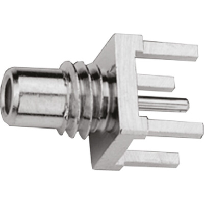 Telegartner, Plug Through Hole SMC Connector, 50Ω, Solder Termination, Straight Body