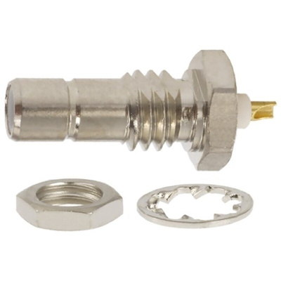 TE Connectivity, jack Cable Mount SMB Connector, 50Ω, Crimp Termination, Straight Body