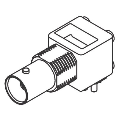 Molex BNC Series, jack PCB Mount BNC Connector, 75Ω, Through Hole Termination, Right Angle Body