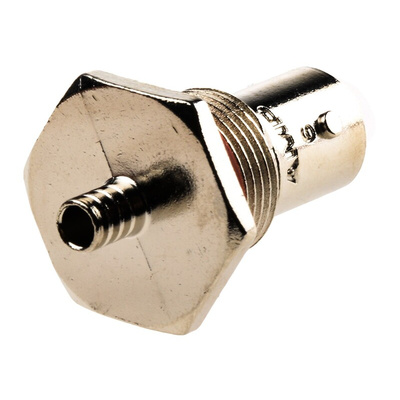 TE Connectivity, jack Panel Mount BNC Connector, 50Ω, Crimp Termination, Straight Body