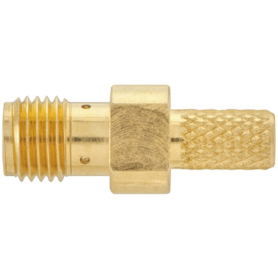 Rosenberger SMA Series, jack Cable Mount SMA Connector, 50Ω, Crimp Termination, Straight Body