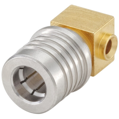 Rosenberger, Plug Cable Mount QMA Connector, 50Ω, Solder Termination, Right Angle Body