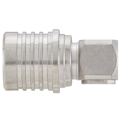 Rosenberger, Plug Cable Mount QMA Connector, 50Ω, Solder Termination, Right Angle Body