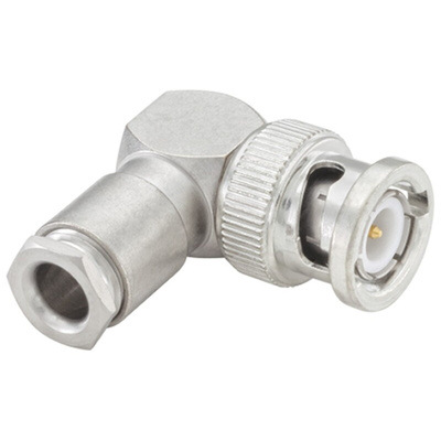 Rosenberger BNC Series, Plug Cable Mount BNC Connector, 50Ω, Clamp Termination, Right Angle Body