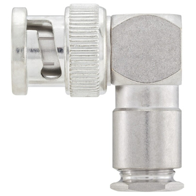Rosenberger BNC Series, Plug Cable Mount BNC Connector, 50Ω, Clamp Termination, Right Angle Body