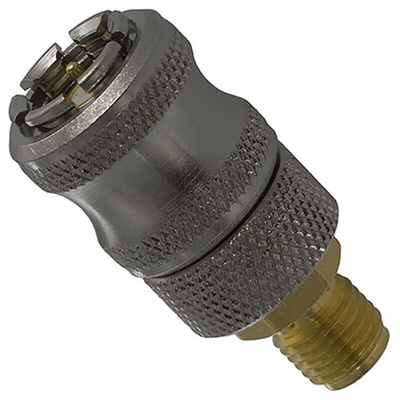 Cinch SMA Series Female, Male SMA Connector, 50Ω, Straight Body