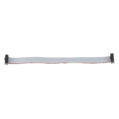 Molex Flat Ribbon Cable 300mm, Female QF50 to Female QF50, 10 Ways, Ribbon Cable Assembly