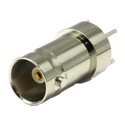 COAX Connectors, jack PCB Mount BNC Connector, 75Ω, Through Hole Termination, Straight Body