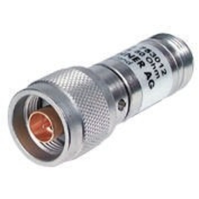 50Ω RF Attenuator N Connector N Plug to N Socket 0.3 dB, 3 dB, Operating Frequency DC → 6GHz