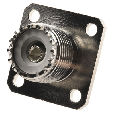 Telegartner, jack Panel Mount UHF Connector, Solder Termination, Straight Body