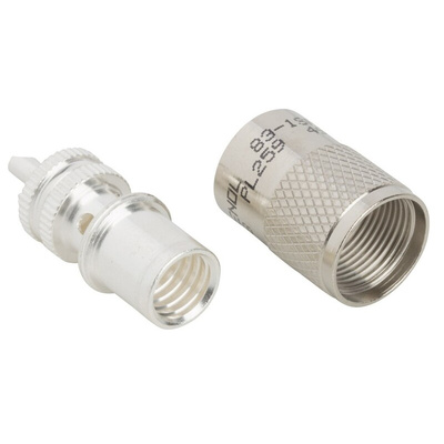 Amphenol RF, Plug Cable Mount UHF Connector, Solder Termination, Straight Body