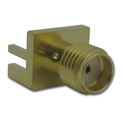 Amphenol RF, jack Edge Mount SMA Connector, 50Ω, Solder Termination, Straight Body