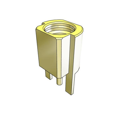 Samtec MMCX Series, jack Edge Mount MMCX Connector, 50Ω, Solder Termination, Straight Body