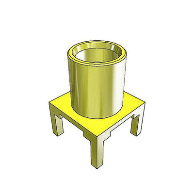 Samtec MCX Series, jack Through Hole MCX Connector, 50Ω, Solder Termination, Straight Body