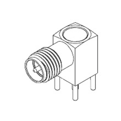 Molex, jack PCB Mount SMA Connector, 50Ω, Solder Termination, Right Angle Body
